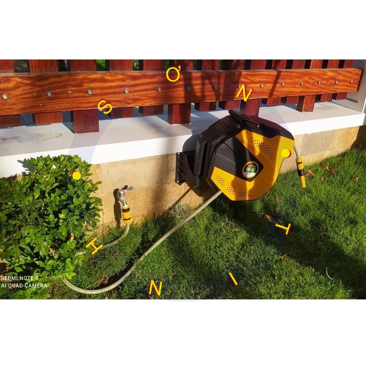 Bộ Rulô Cuộn Ống Nước Tự Động Tolsen 57261 (1/2'' x 15m) - kèm 15m Dây