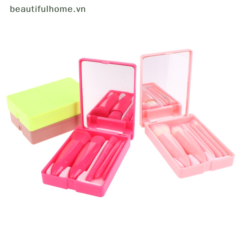 Set 5 Cọ Trang Điểm Mini Đa Năng Tiện Dụng