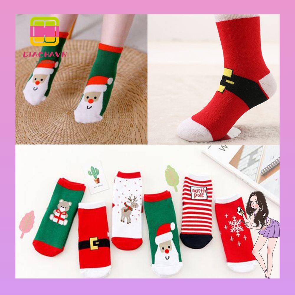 Set 6 Đôi Tất Ngắn Chất Liệu Cotton Ấm Áp Cho Bé Sơ Sinh