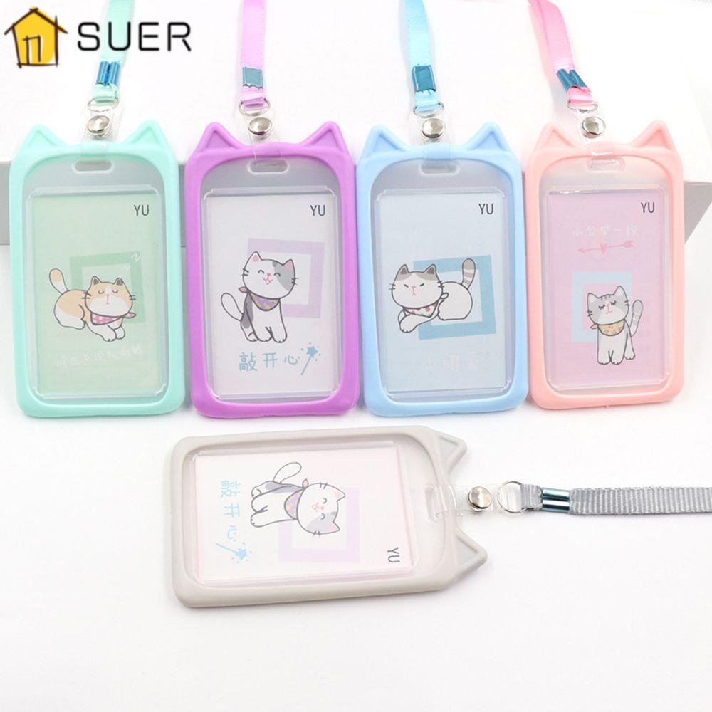 1 Vỏ Đựng Thẻ Tín Dụng / Danh Thiếp Hình Mèo Hoạt Hình