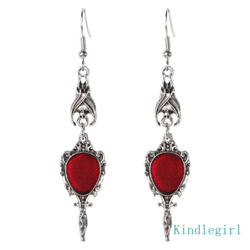 Bông Tai Dáng Dài Hình Dơi Kinh Dị Trang Trí Tiệc Halloween