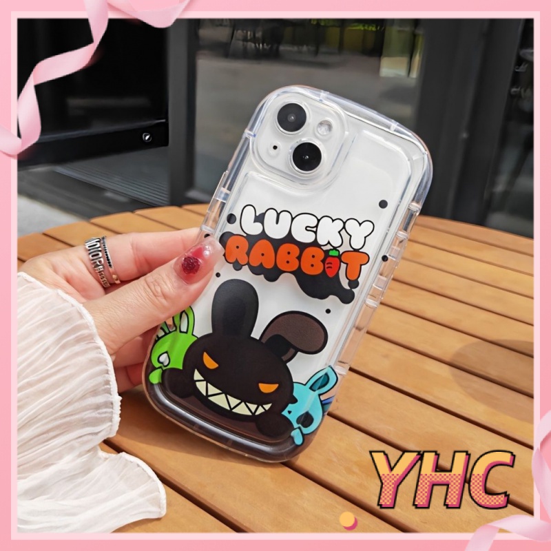 Ốp Lưng iPhone Con thỏ quái dị, camera chống chấn động, vỏ điện thoại xà phòng trong suốt Cho Iphone 6 / 6S / 6splus / se / 7 / 7plus / 8 / 8plus / X / xs / xsmax / 11 / 12 / 13 / 14 / plus / pro / pro max-226