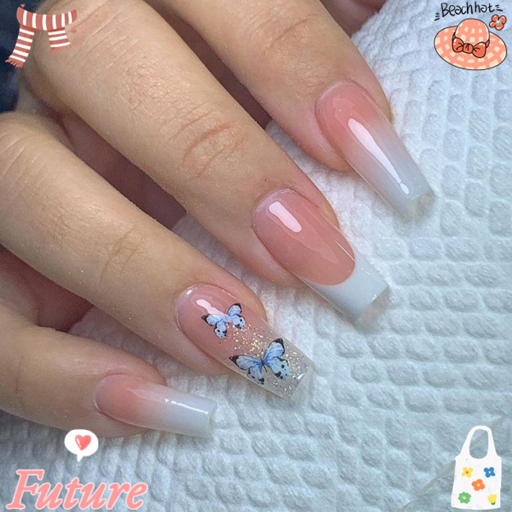 Set 24 Móng Tay Giả Có Thể Tháo Rời