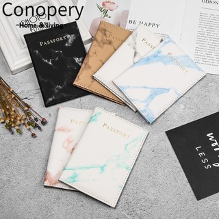Conopery Vỏ bọc hộ chiếu kháng nước họa tiết đá hoa cương
