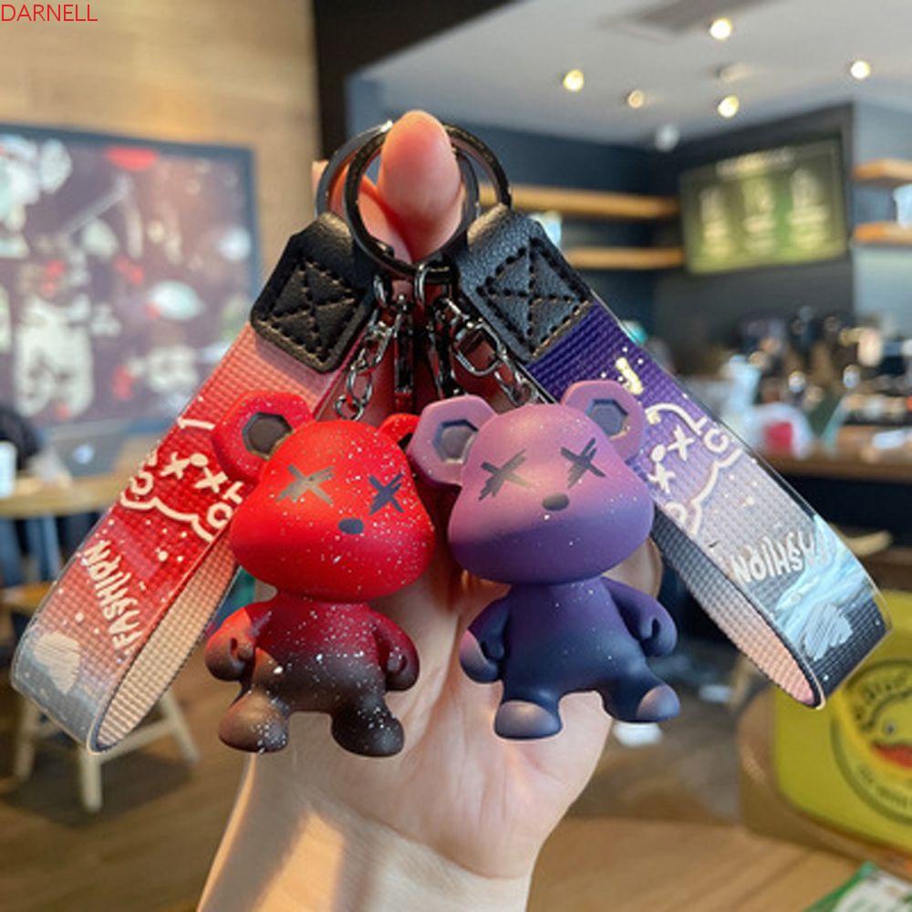 Móc Khóa Hình Gấu Bông Màu Gradient Dễ Thương