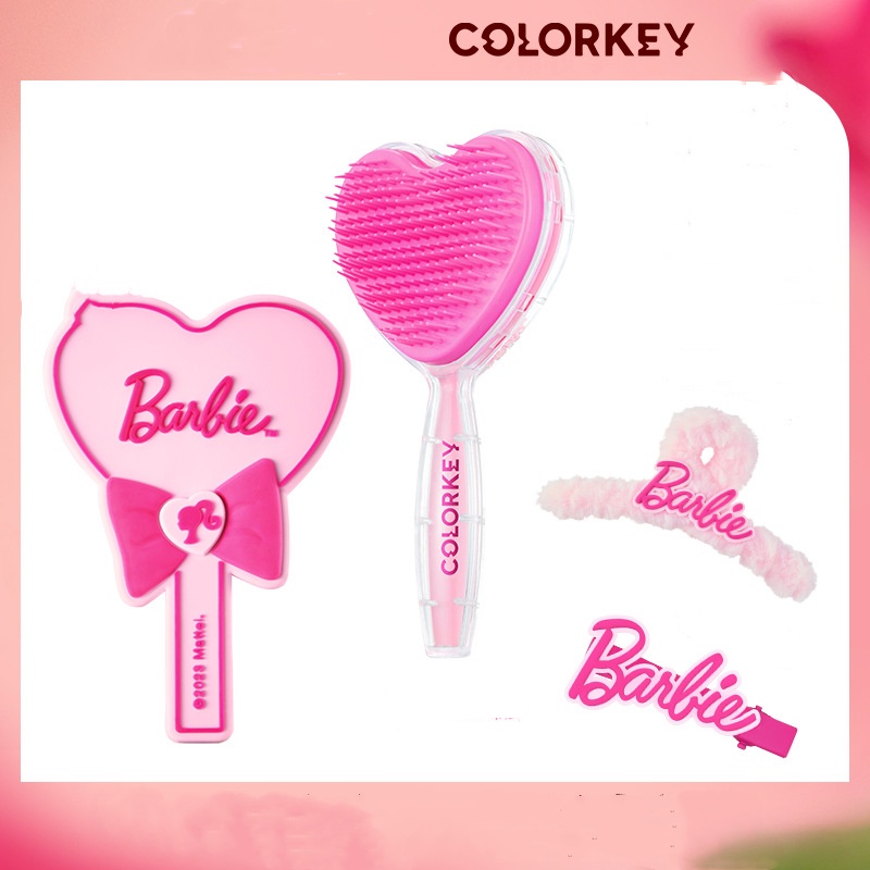 COLORKEY Gương Kẹp Tóc Cầm Tay Hình Cá Mập Xinh Xắn Cho Búp Bê Barbie