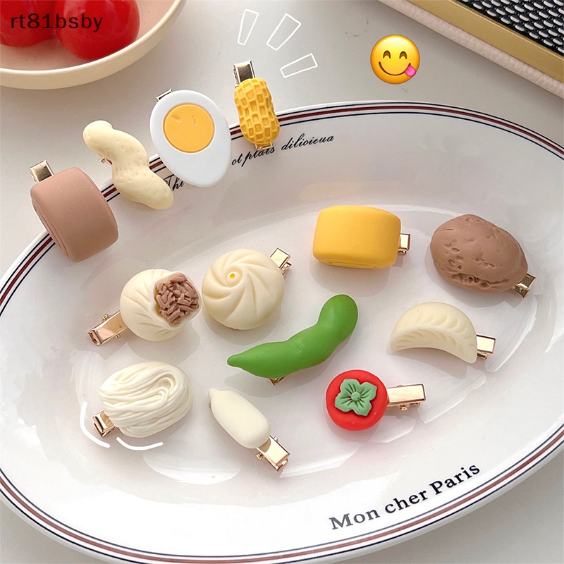 Kẹp Tóc Hình Trái Trứng Hấp Mềm Mại Vui Nhộn Cho Bé Gái