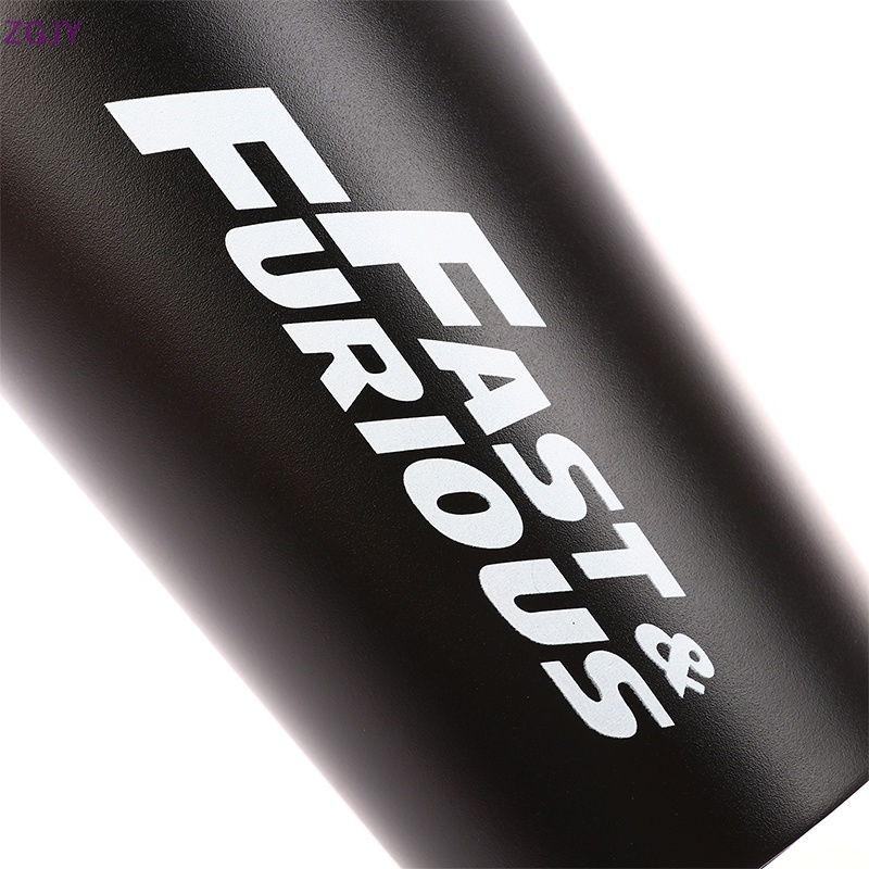 Bình Nước 500ml Bằng Thép Không Gỉ Kèm Ống Hút Và Nắp Cần Gạt Số Cho Xe Hơi Mới