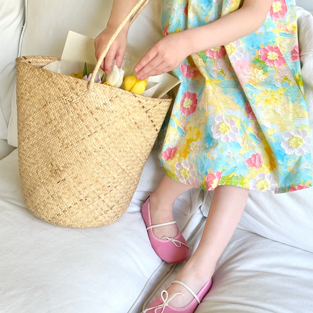 Đầm Hai Dây In Họa Tiết Tranh Sơn Dầu Phong Cách Hàn Quốc Thời Trang Mùa Hè Cho