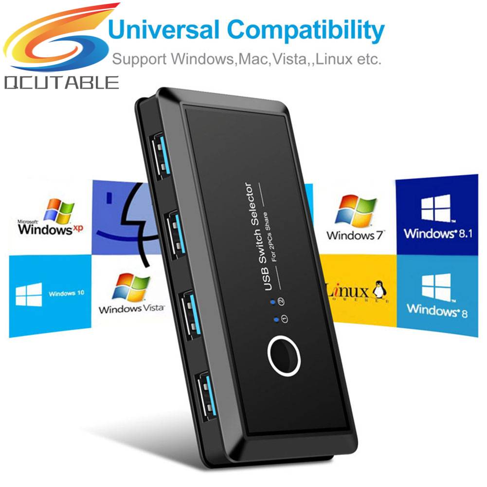 Bộ Chia 2 Cổng USB 3.0 2x4 4 Cổng USB Cho Máy In / Chuột / Bàn Phím