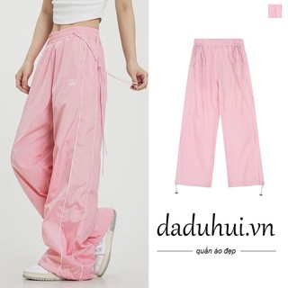 Daduhui New American Ins High Street Hip Hop Casual Pants WOMEN'S Niche High Waist Wide Leg Pants Sports Pants
