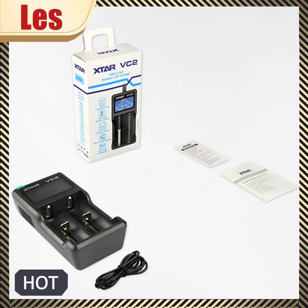 Hộp Sạc Pin Lithium Nickel-hydrogen 2 Ngăn Thông Minh XTAR VC2 Có Màn Hình LCD