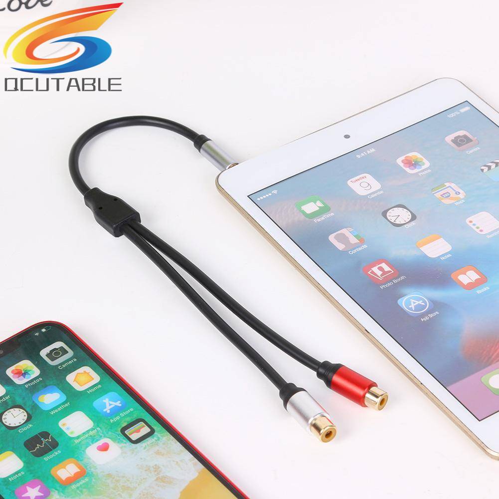 Cáp ChuyểN ĐổI Âm Thanh Chữ Y 3.5mm ĐầU CắM Sang Lỗ CắM 2RCA Cho MáY TíNh BảNg