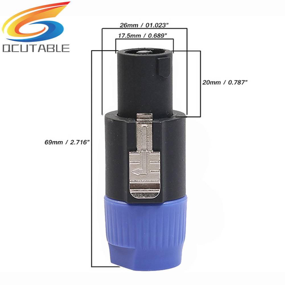 Set 2 Đầu Nối Dây Cáp 4 Cực NEUTRIK NL4FC