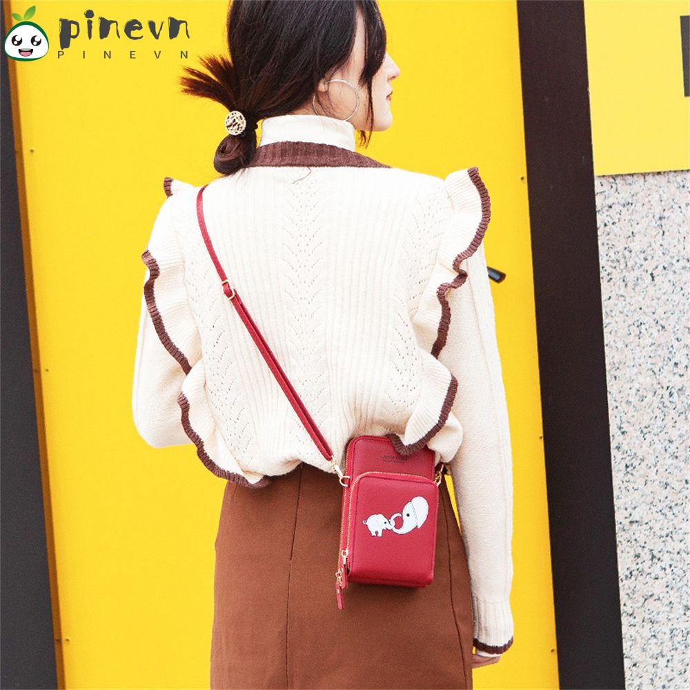PINEVN Ví Cầm Tay Đựng Điện Thoại Đa Năng Thời Trang Cho Nữ