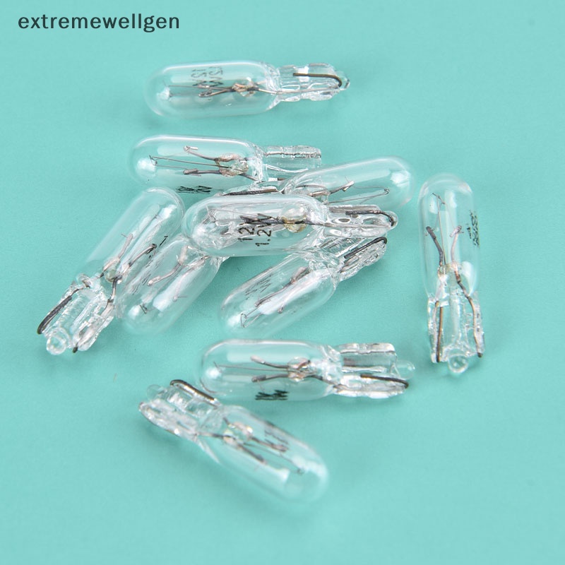 Bộ 10 Bóng Đèn Kính 12V 1.2W T5 Chất Lượng Cao