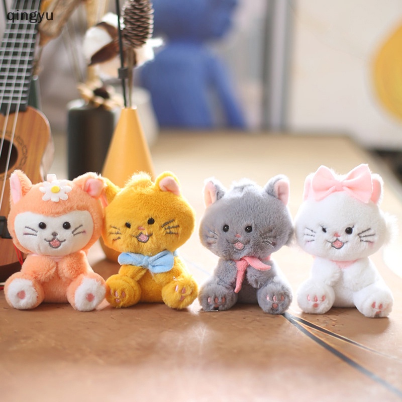 1 Móc Khóa Hình Mèo Nhồi Bông 11cm Đáng Yêu