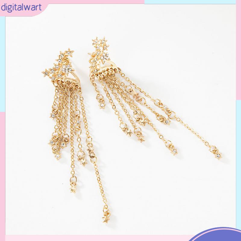 Đôi Bông Tai DáNg DàI HìNh Ngôi Sao LấP LáNh Thời Trang Cho Nữ