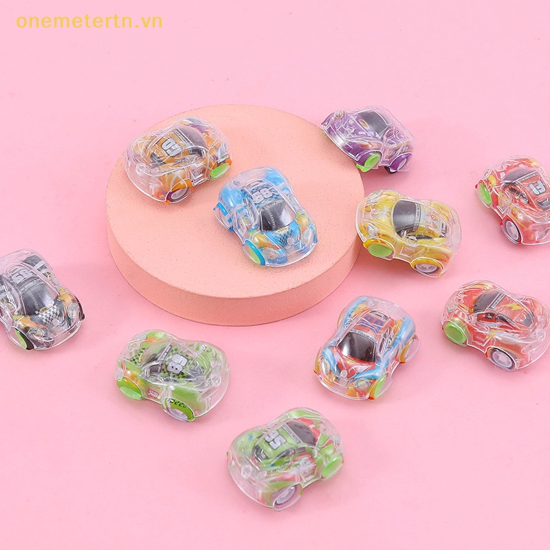 Set 5 Mô Hình Xe Hơi Hai Lớp Trong Suốt Mini Dễ Thương Dùng Làm Quà Tặng Cho Bé