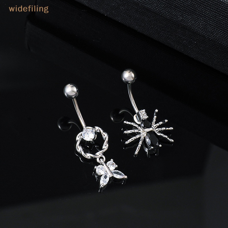 Khuyên Rốn Bằng Thép Không Gỉ Đính Đá Zircon Thời Trang