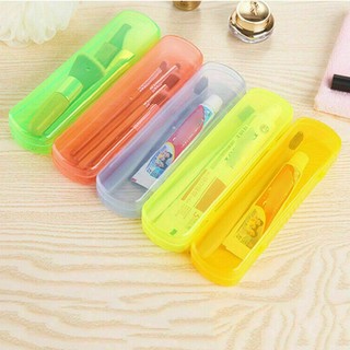 New Portable Travel Toothbrush Toothpaste Storage Box Plastic Container Case