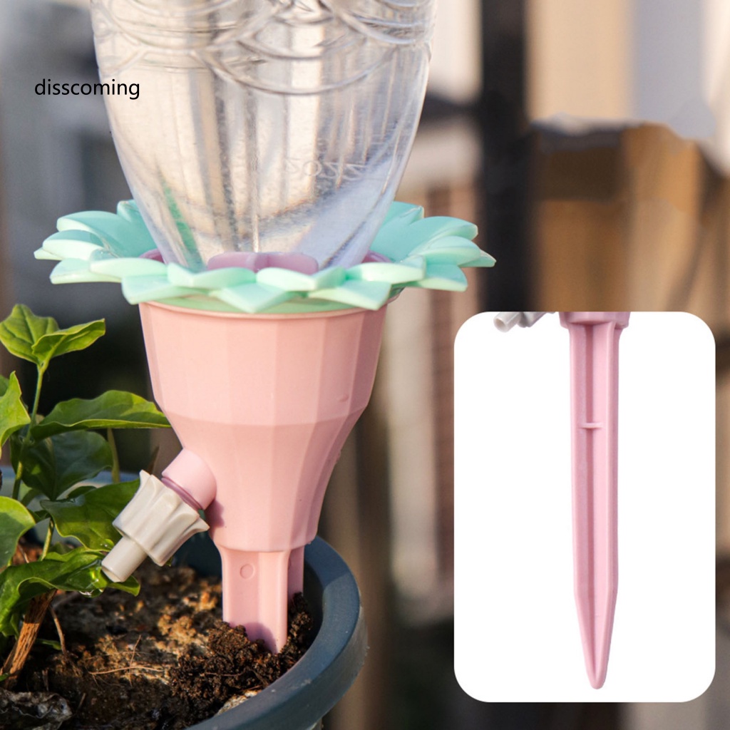 Băng Đô SL SL SL SL| Bộ 4 Cọc Tưới Nước Tự Động Hình Bông Hoa Có Thể Điều Chỉnh Tốc Độ Cho Sân Vườn