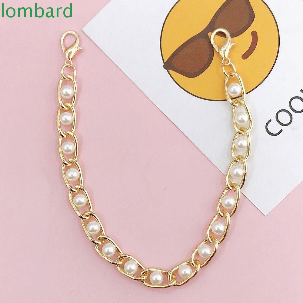 Dây Đeo Túi Xách / Điện Thoại Bằng Da PU Đính Hạt Cườm Xinh Xắn