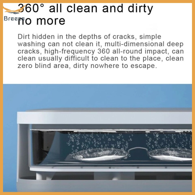 Máy Làm Sạch Kính Mắt / Trang Sức / Đồng Hồ Bằng Sóng Siêu Âm Tần Số Cao 45000hz