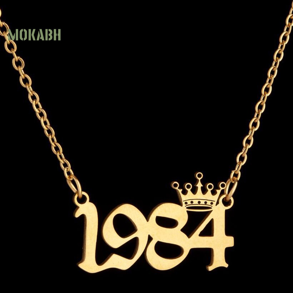 [Mok Abh] Vòng Cổ Chất Liệu Thép Không Gỉ Từ 1980-1999