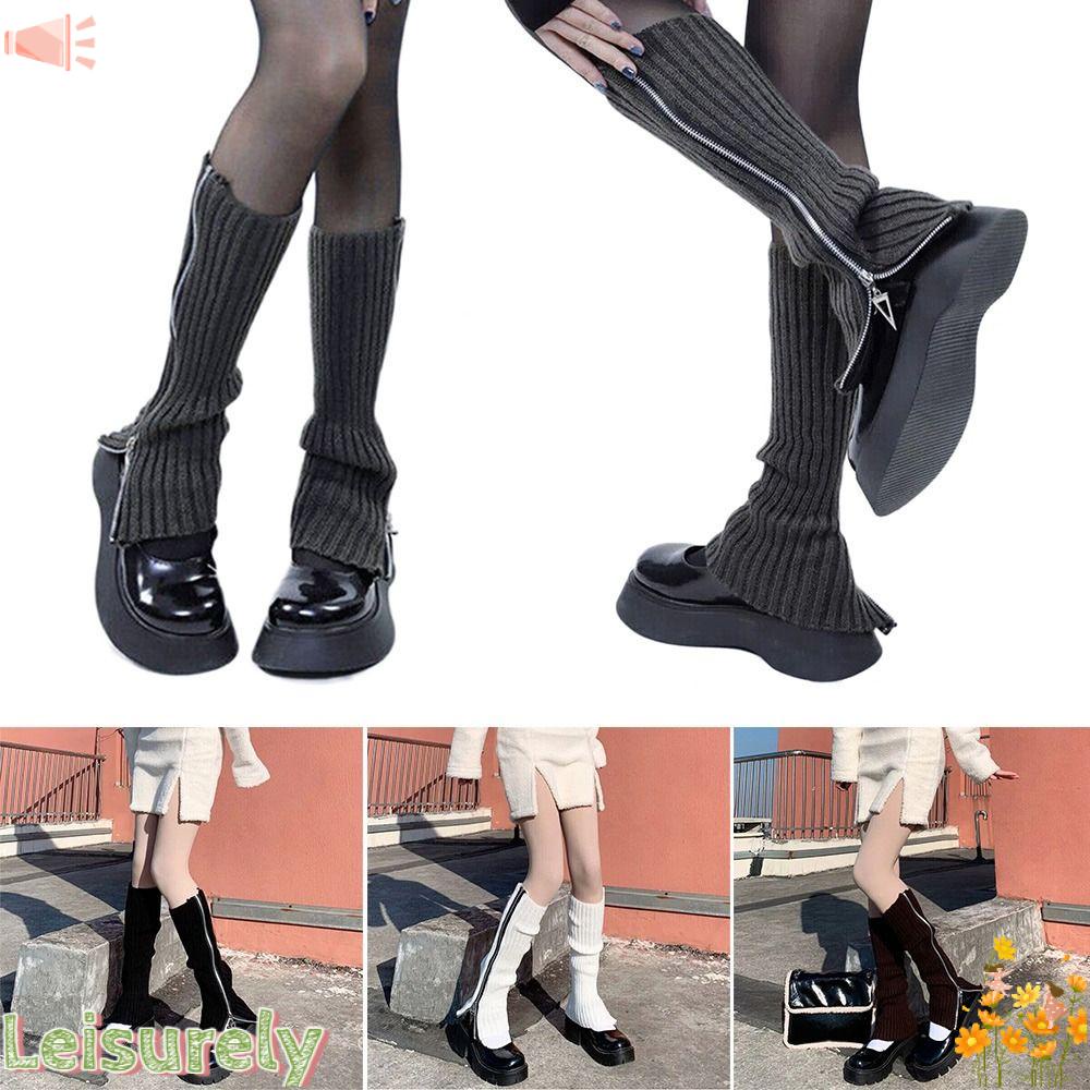 LEILY Tất Ống Chân Mềm Mại Giữ Ấm Cho Nữ