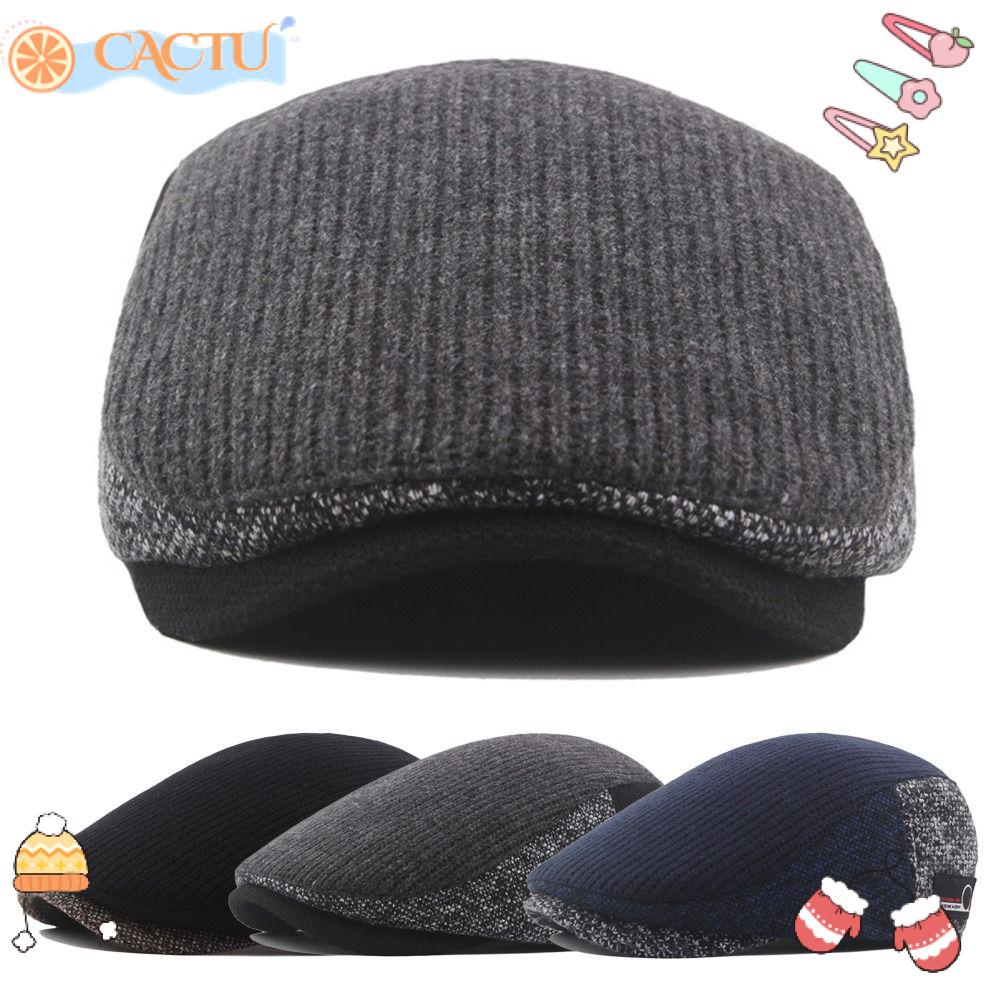 CACTU Mũ Nồi Dày Dặn Giữ Ấm Phong Cách Cổ Điển Cho Nam