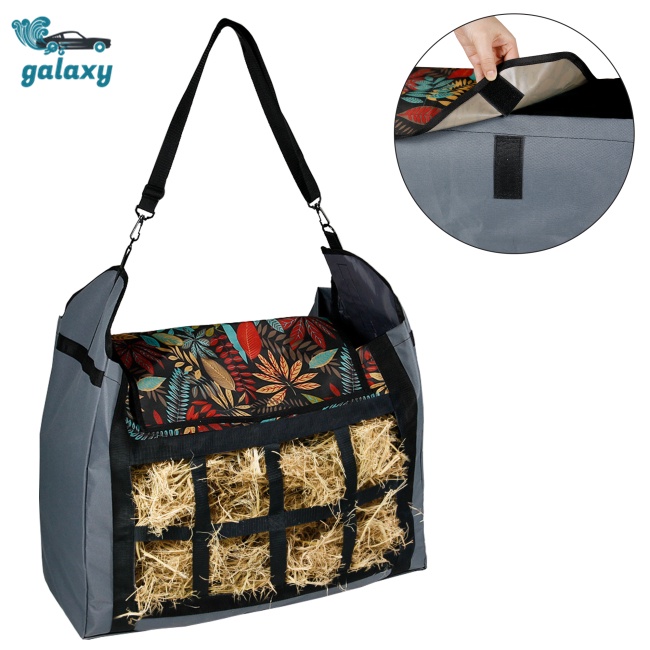 Galaxy Túi Đựng Thức Ăn Cho Ngựa / Dê / Lạc Đà Bằng Vải Oxford Dung Tích Lớn