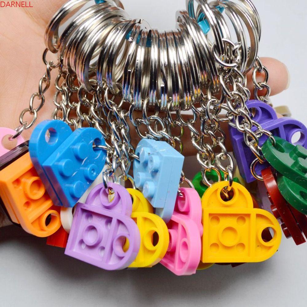 DARNELL Móc Khóa Hình Trái Tim Nhiều Màu Sắc Thời Trang Dành Cho Nam Nữ