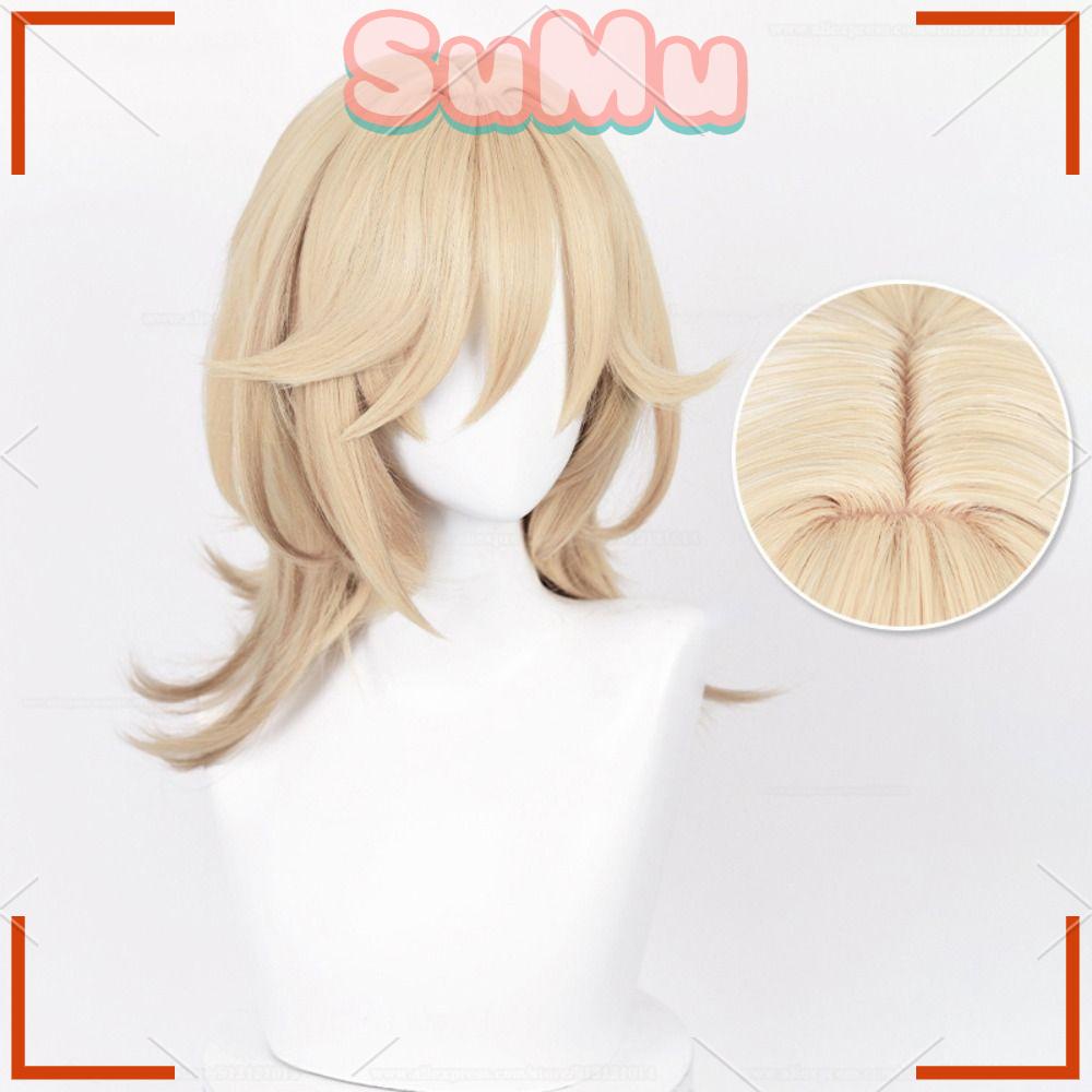 Tóc Giả 50cm Dùng Hóa Trang SUMU Genshin Kaveh Cách Nhiệt