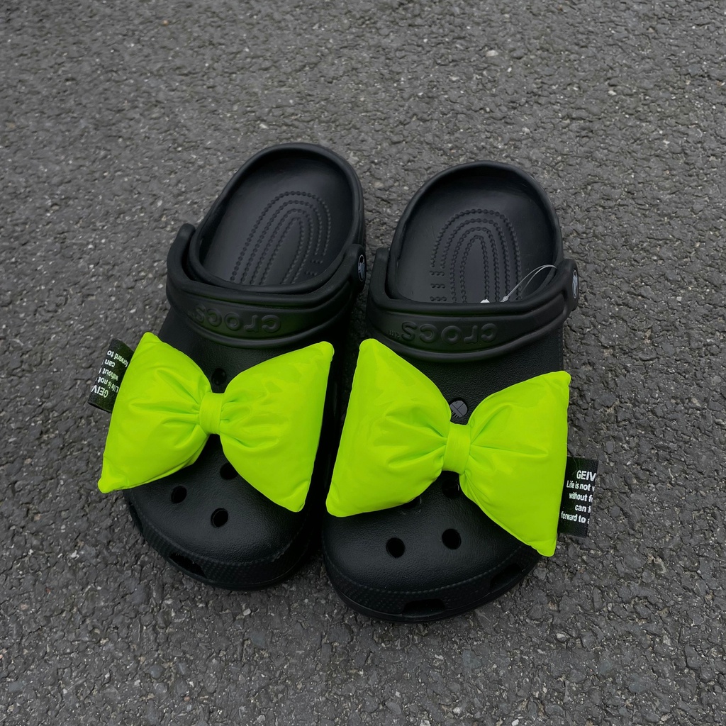 [candy Bow] set Phụ Kiện Trang Trí Giày crocs