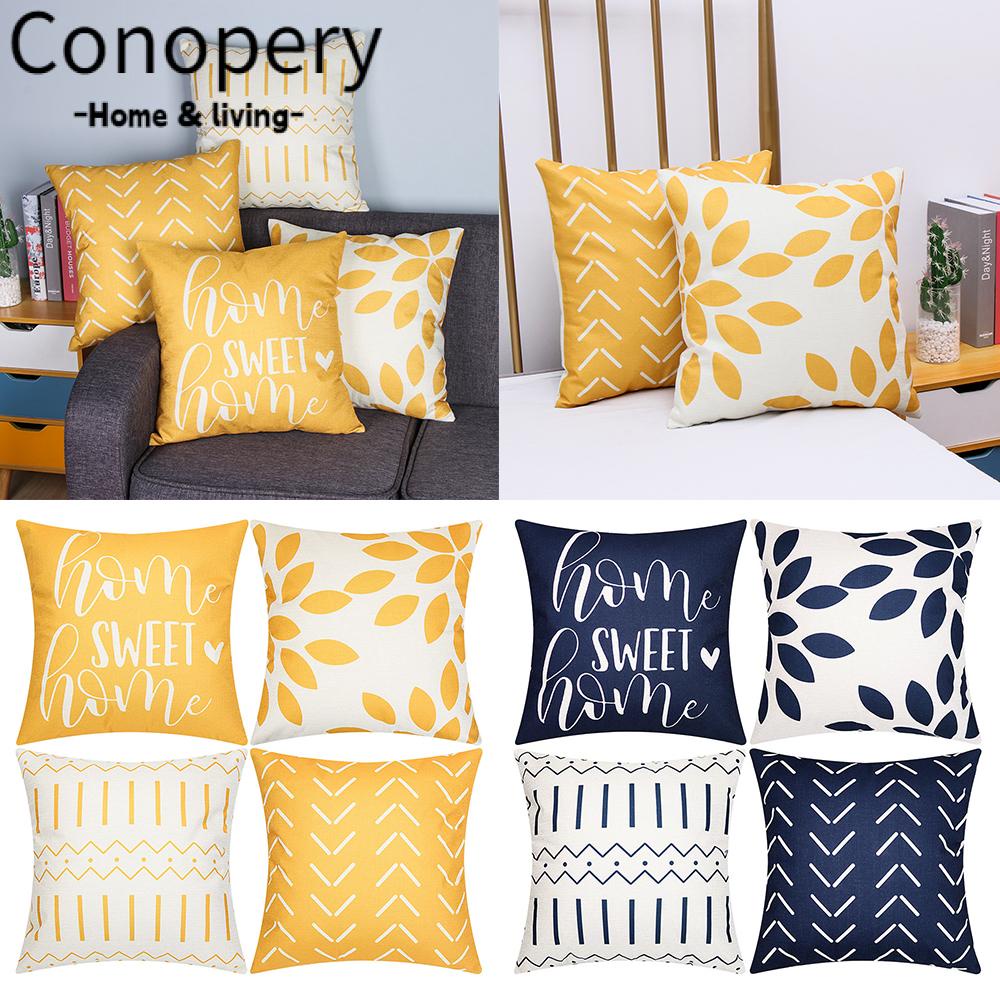 CONOPERY Vỏ Gối Họa Tiết Hình Học 18 * 18 Inch