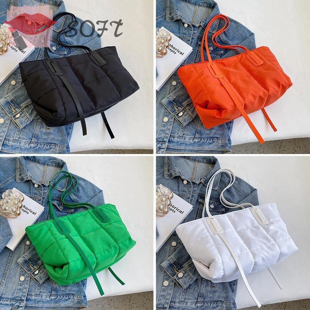 Túi Tote Có Đệm Cotton Sức Chứa Lớn Thời Trang Mùa Đông