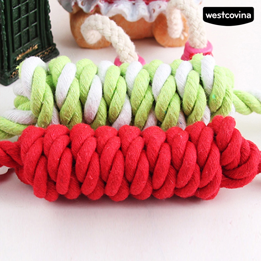 [COD]♞Đồ Chơi Dây Cotton Bện Thắt Nút Màu Sắc Ngẫu Nhiên Cho Thú Cưng