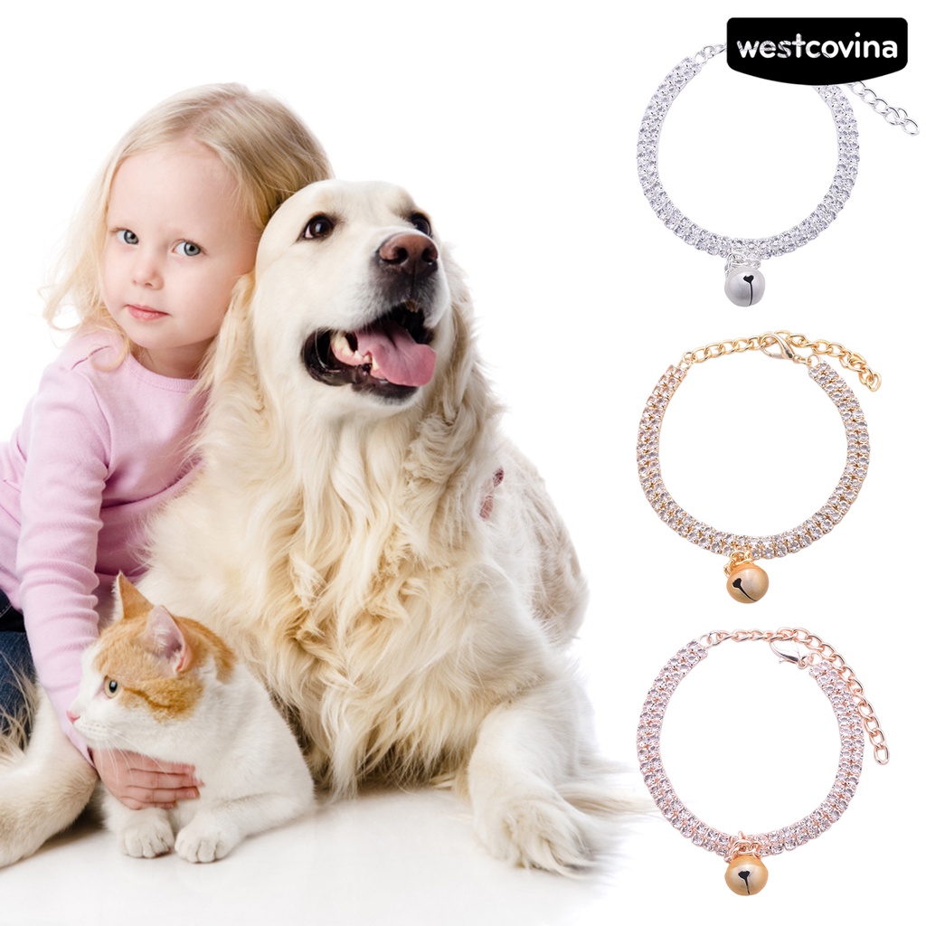 [COD]♞Vòng Cổ Đính Đá Thanh Lịch Dành Cho Thú Cưng