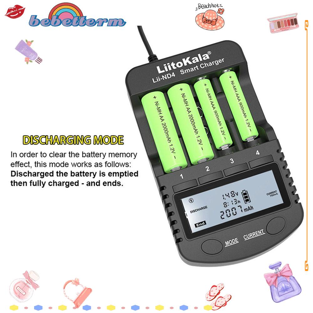 BEBETTERM Bộ Sạc Pin Ni-MH 1.2V / 1.5V