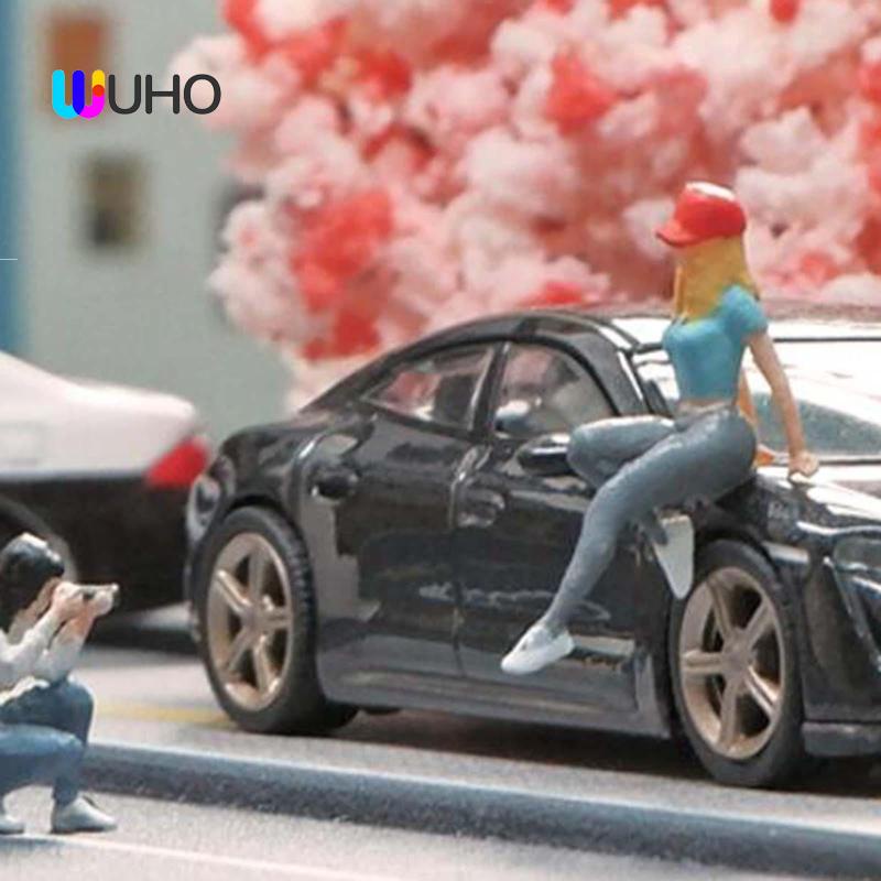 Mô Hình Cô Gái Bằng Nhựa Resin Trang Trí Tiểu Cảnh Diorama Thu Nhỏ