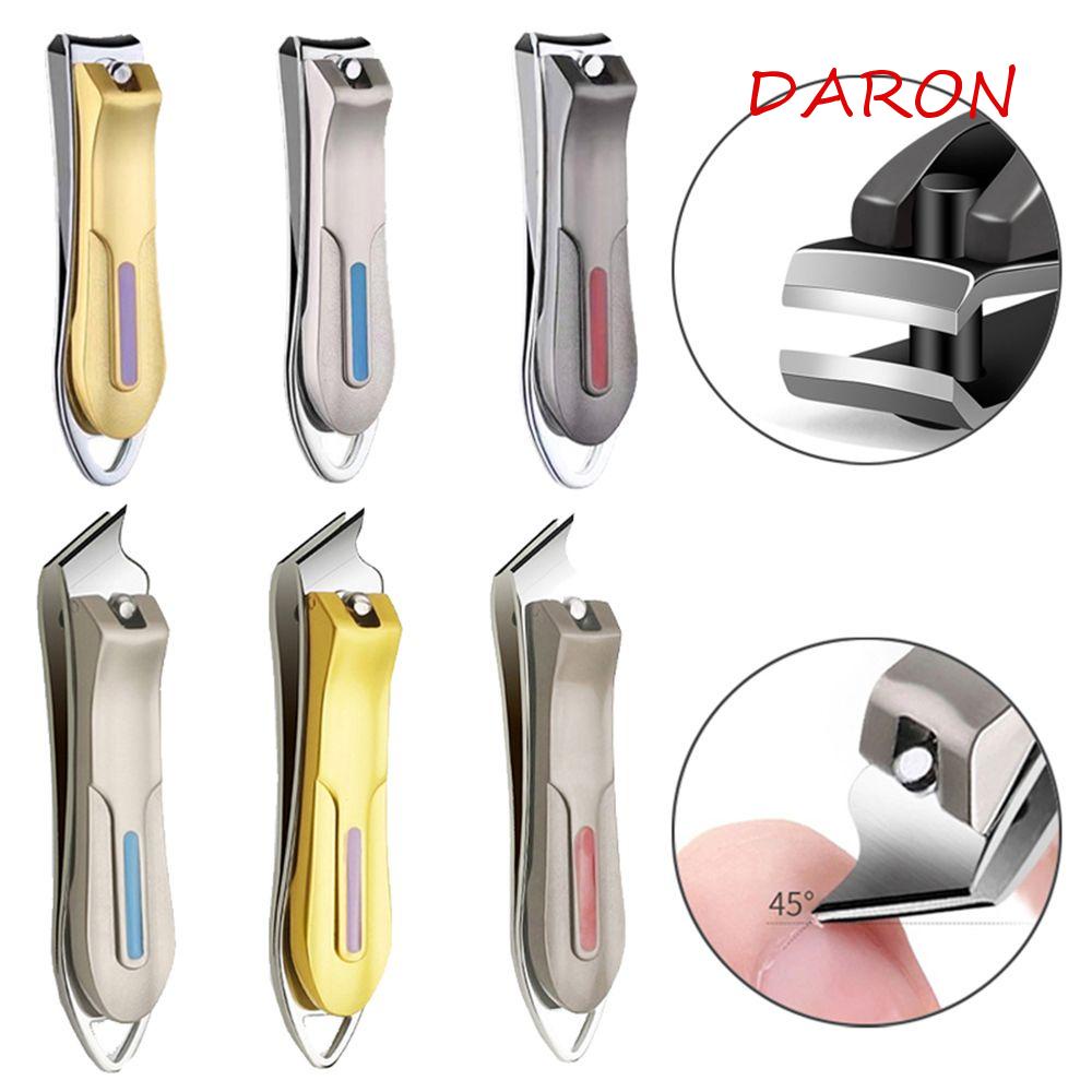 DARON Kềm Cắt Móng Tay / Móng Chân Phẳng Dạng Móc Khóa Chất Liệu Cứng Dày Dặn Tiện Dụng Cho Nam