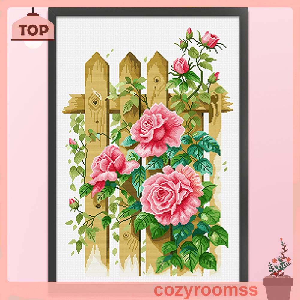 Bộ Tranh Thêu Chữ Thập 11CT Hình Hoa Hồng