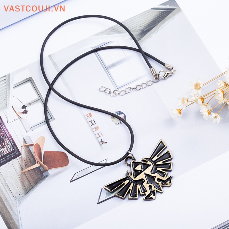 Vòng Cổ Choker Dây Da Mặt Biểu Tượng Zeldas Thời Trang Vintage Cho Nam Và Nữ