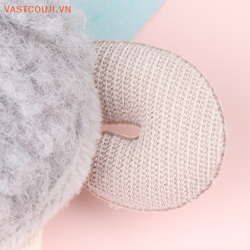 Móc Khóa Hình Cừu Nhồi Bông Dễ Thương Chống Mất Tích Hợp Thẻ Tên Túi Xách Cho Trẻ Mẫu Giáo