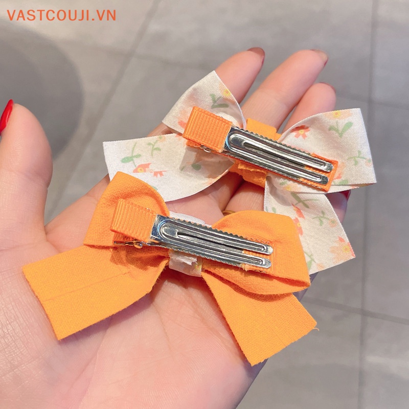 Set 2 Kẹp Tóc Nơ Xinh Xắn Cho Bé Gái