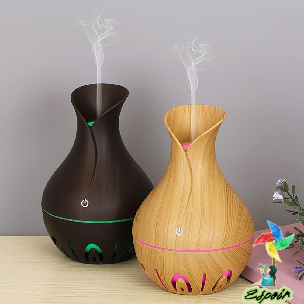 ESPO Máy Phun Sương Tạo Độ Ẩm Có Đèn LED Họa Tiết Vân Gỗ