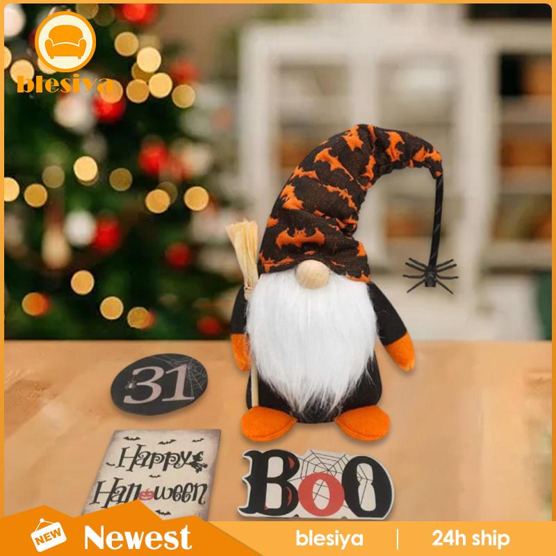 [Blesiya] Khay Đựng Đồ Handmade Gnomes Nhồi Bông Đáng Yêu Trang Trí Halloween