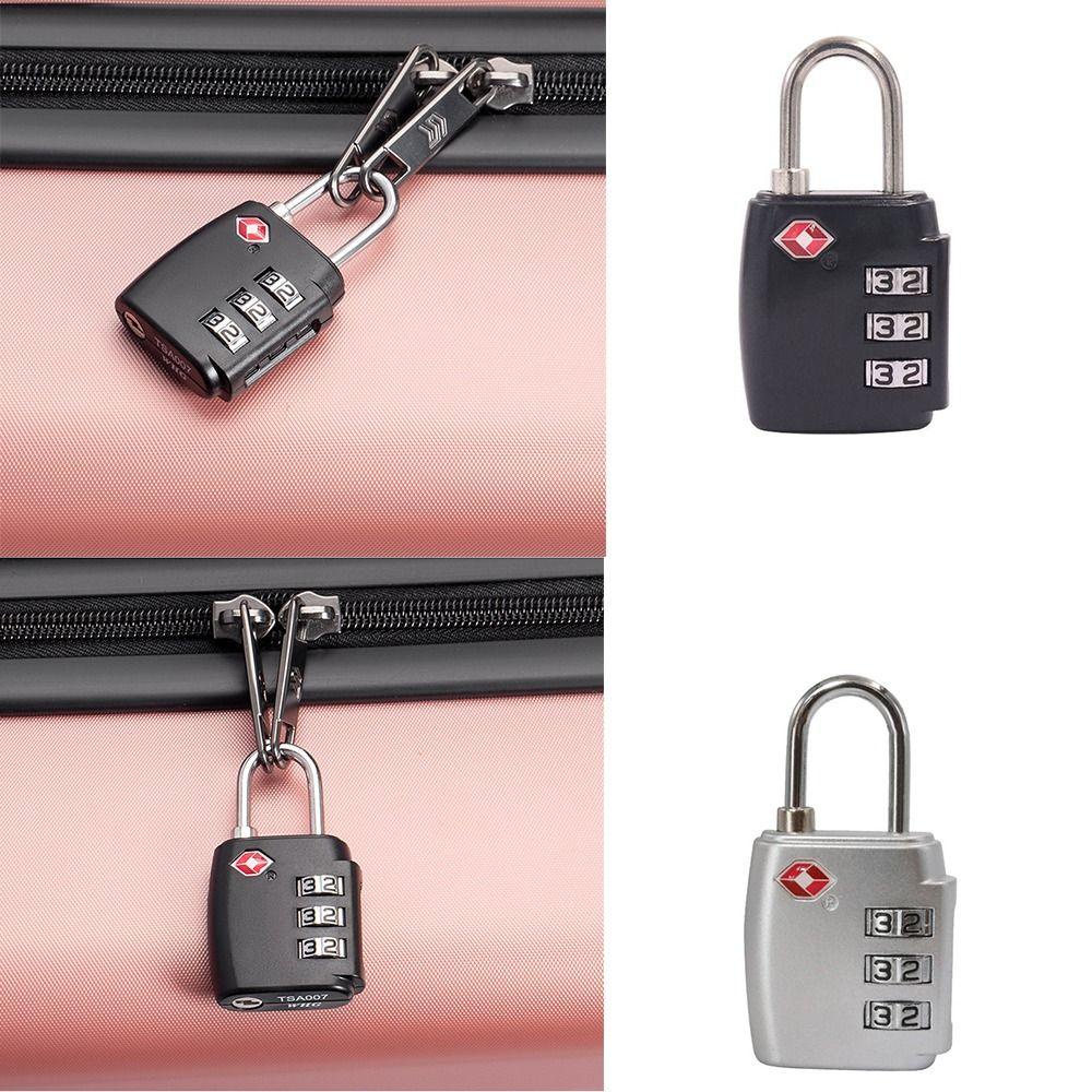 Daphs customs password lock, cabinet locker security tool 3 digit combination lock, portable anti-theft lock padlock tsa vali hành lý khóa mã hóa du lịch