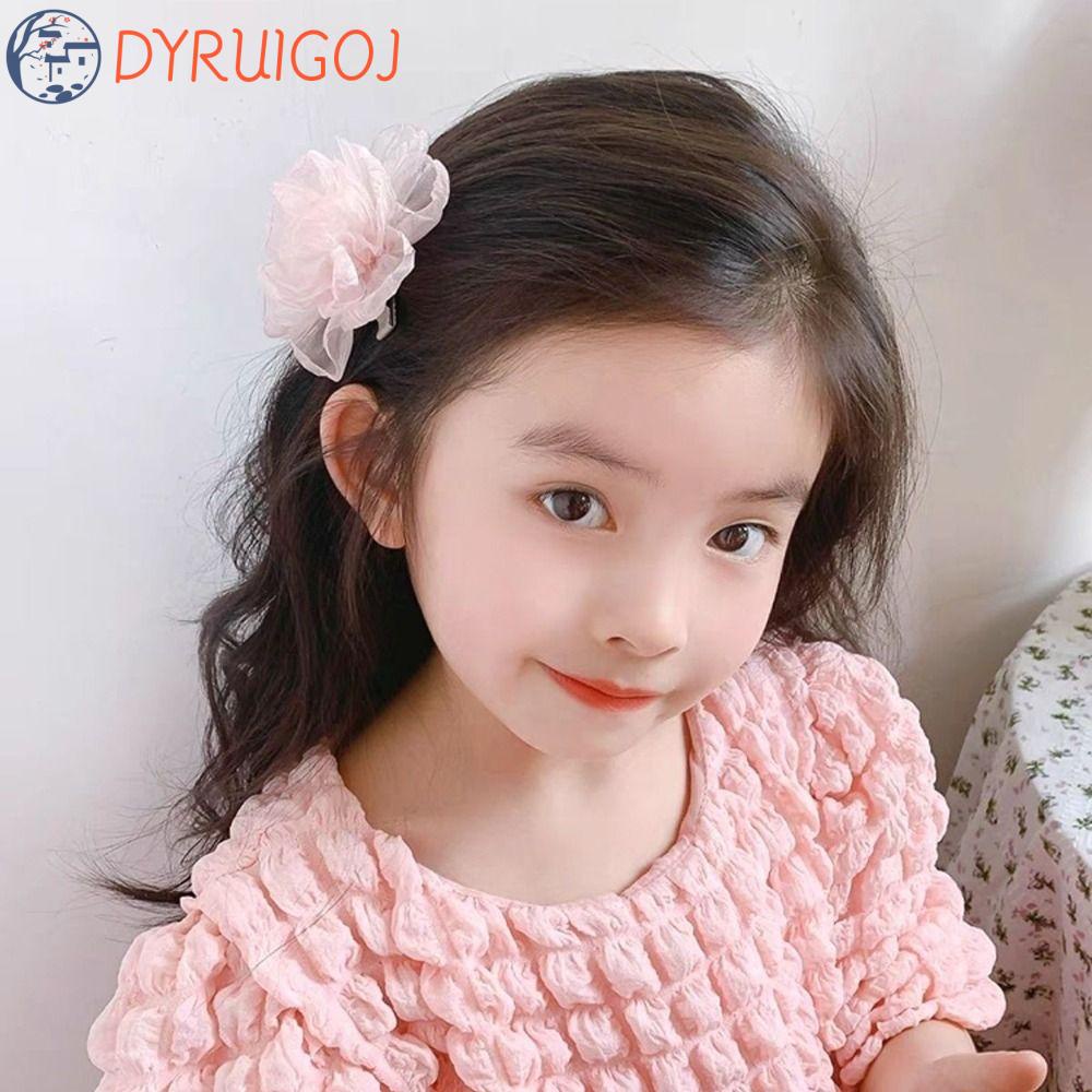 DYRUIDOJ Kẹp Tóc Đính Hoa Trong Suốt Dễ Thương Cho Bé Gái